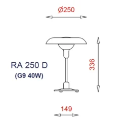 Ra 250 D Tafellamp Wit - Piet Hein - Koop Online -Winkel Voor Modeverlichting 2206 4 1