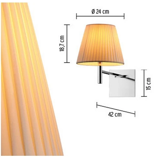 Ktribe W Wandlamp Off-White Silke - Flos - Koop Online 6 Ktribe W Wandlamp Off-White Silke - Flos - Koop Online - Afbeelding 4