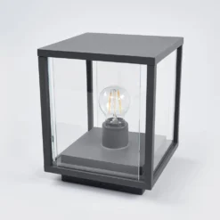 Annalea Buiten Tuinlamp H20 Dark Grey/Clear - Lucande - Koop Online -Winkel Voor Modeverlichting 42510965286023