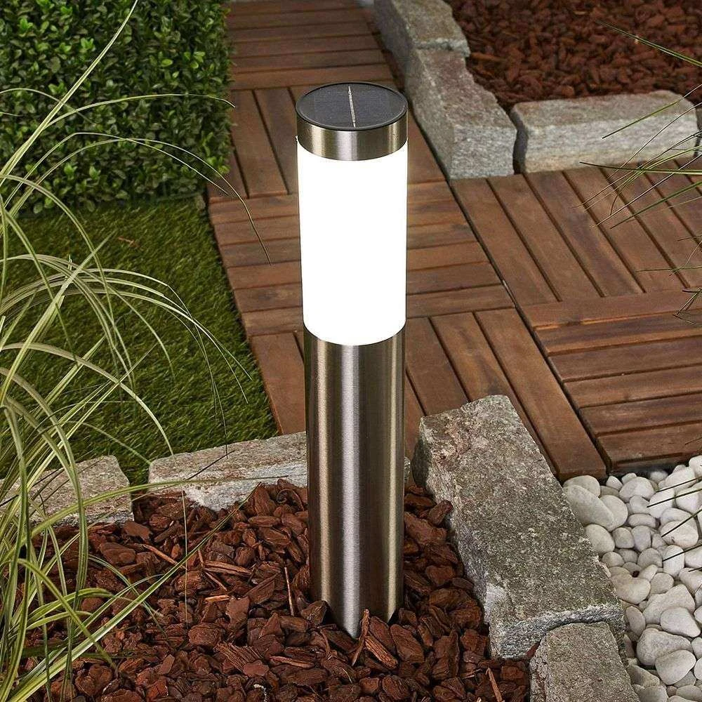 Aleeza Solar Cell Lamp Steel/White - Lindby - Koop Online 5 Aleeza Solar Cell Lamp Steel/White - Lindby - Koop Online - Afbeelding 3