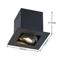 Taneja Ingebouwd Spot Black - Arcchio - Koop Online -Winkel Voor Modeverlichting 42519117081104