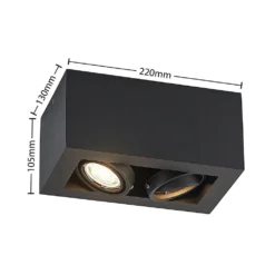 Giyan 2 Downlight Bevestigingsspot Black - Arcchio - Koop Online -Winkel Voor Modeverlichting 42519117084864