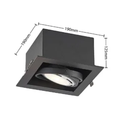 Yasna Ingebouwd Spot Black - Arcchio - Koop Online -Winkel Voor Modeverlichting 42519117085304