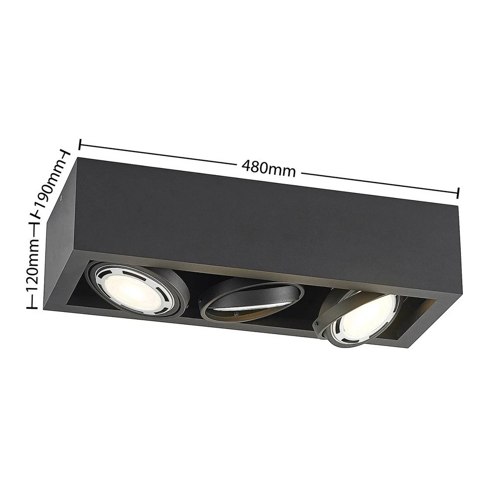 Ilina 3 Bevestigingsspot Black - Arcchio - Koop Online 5 Ilina 3 Bevestigingsspot Black - Arcchio - Koop Online - Afbeelding 3