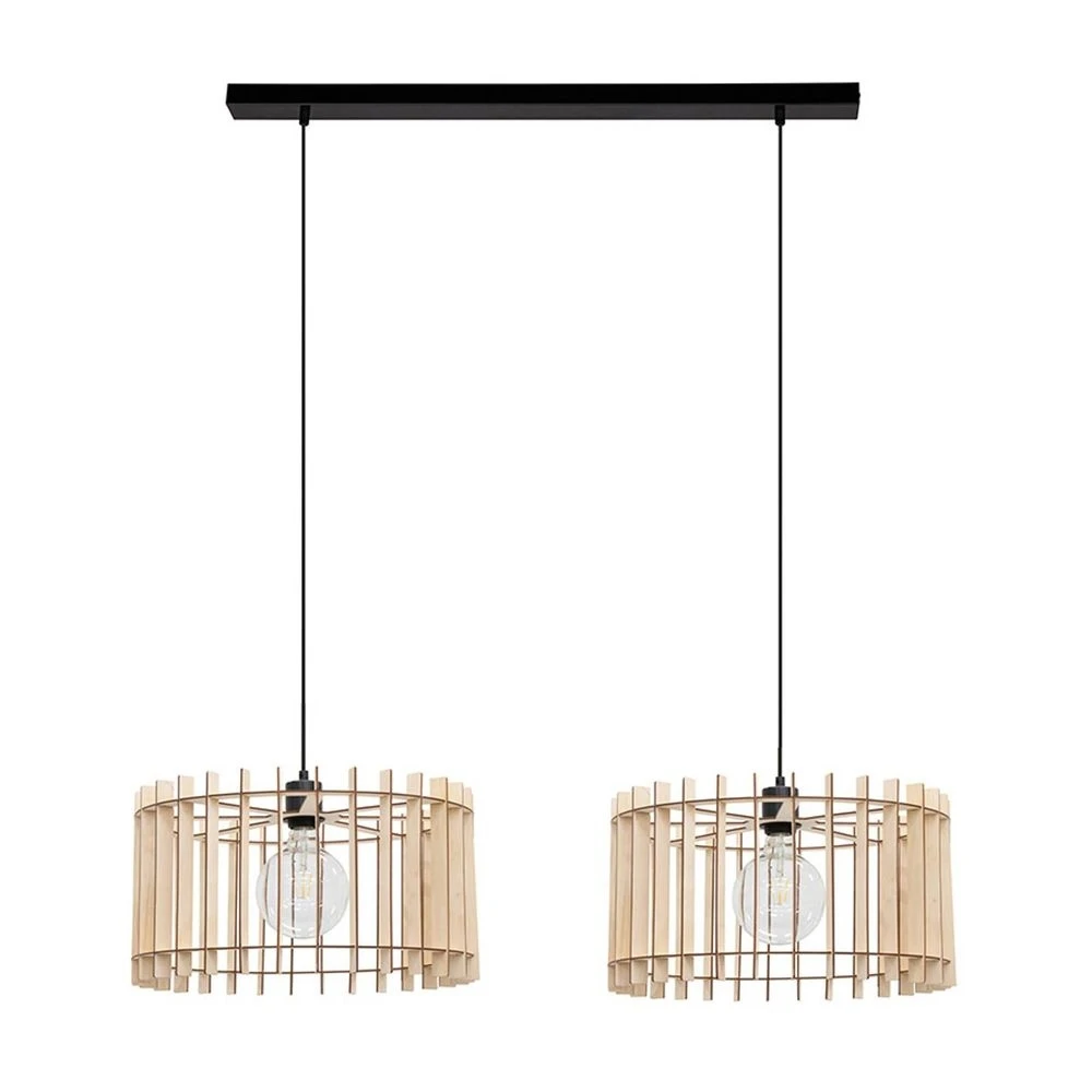 Mors 2 Hanglamp Black/Wood - Envostar - Koop Online 4 Mors 2 Hanglamp Black/Wood - Envostar - Koop Online - Afbeelding 2