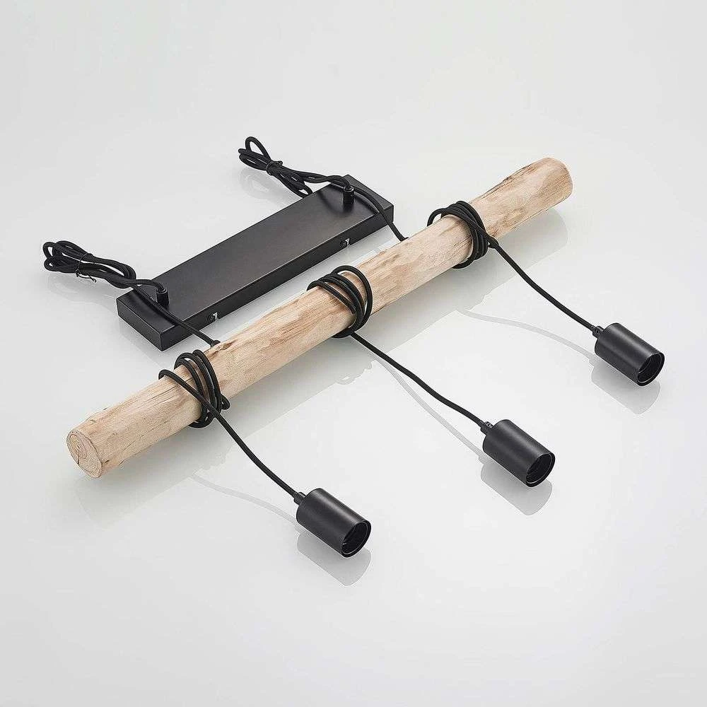Ferris 3 Hanglamp Wood/Black - Lindby - Koop Online 8 Ferris 3 Hanglamp Wood/Black - Lindby - Koop Online - Afbeelding 6