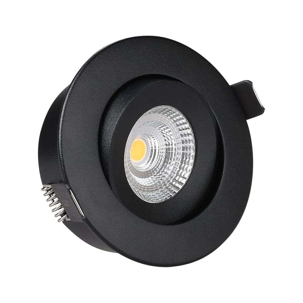 Downlight Ingebouwd Spot 7W 3000K Tilt Zwart - Antidark - Koop Online 3 Downlight Ingebouwd Spot 7W 3000K Tilt Zwart - Antidark - Koop Online