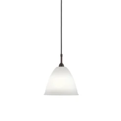 Bl9 Hanglamp Ø21 Zwart Geelkoper/Porselein - GUBI - Koop Online