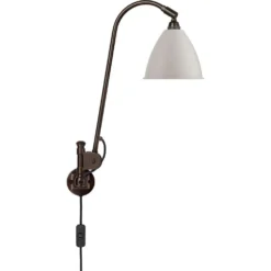 Bl6 Wandlamp Ø16 Zwart Geelkoper/Klassisk Wit - GUBI - Koop Online