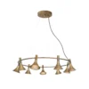 Megafon 9 Kroonluchter Raw Brass - Konsthantverk - Koop Online -Winkel Voor Modeverlichting 7394072346962megafon 9 pendel1