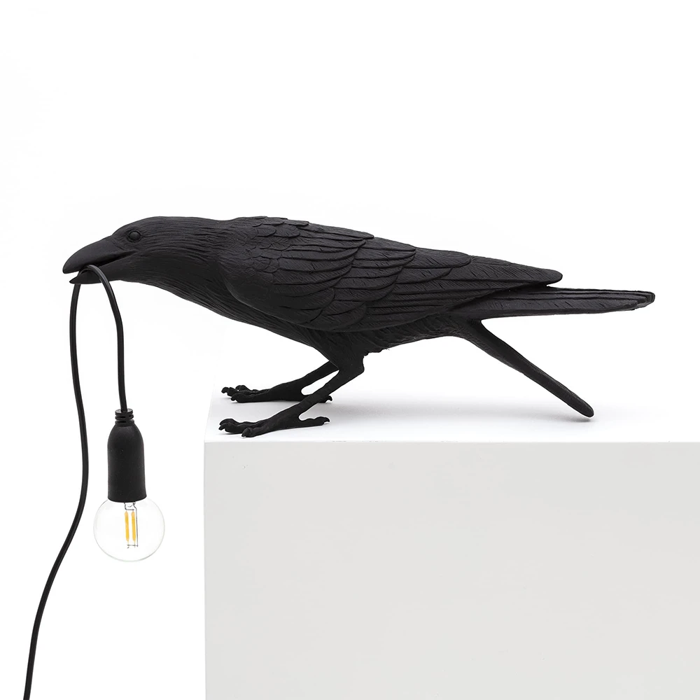 Bird Lamp Playing Tafellamp Zwart - Seletti - Koop Online 3 Bird Lamp Playing Tafellamp Zwart - Seletti - Koop Online