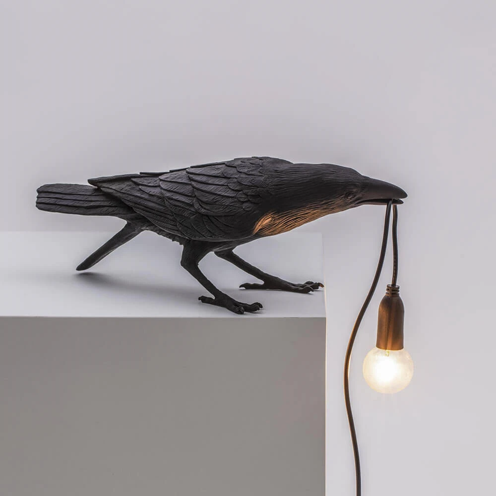 Bird Lamp Playing Tafellamp Zwart - Seletti - Koop Online 4 Bird Lamp Playing Tafellamp Zwart - Seletti - Koop Online - Afbeelding 2