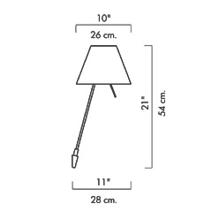 Costanzina Wandlamp Alu/Shaded Stone - Luceplan - Koop Online 5 Costanzina Wandlamp Alu/Shaded Stone - Luceplan - Koop Online - Afbeelding 4