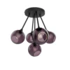 Ballroom Molecule Hanglamp Black/Purple - Design By Us - Koop Online -Winkel Voor Modeverlichting 8200900086759 ballroom20molecule20black20with20purple20rain20glass 1