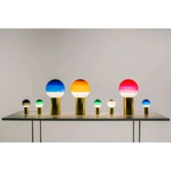 Dipping Light Portable Pink/Brushed Brass - Marset - Koop Online -Winkel Voor Modeverlichting 8435516845661dipping light portable pink3