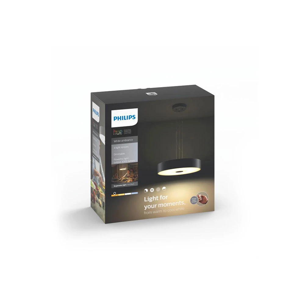 Fair Hue Hanglamp White Amb. Black - Philips Hue - Koop Online 5 Fair Hue Hanglamp White Amb. Black - Philips Hue - Koop Online - Afbeelding 3