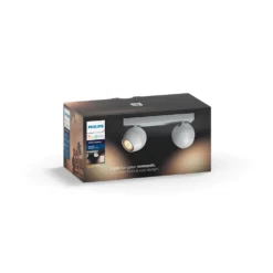 Buckram Plafondlamp 2xBar/Tube White Amb. White - Philips Hue - Koop Online -Winkel Voor Modeverlichting 8718696164129 buckram loftlampe bartube hvid philips hue 3