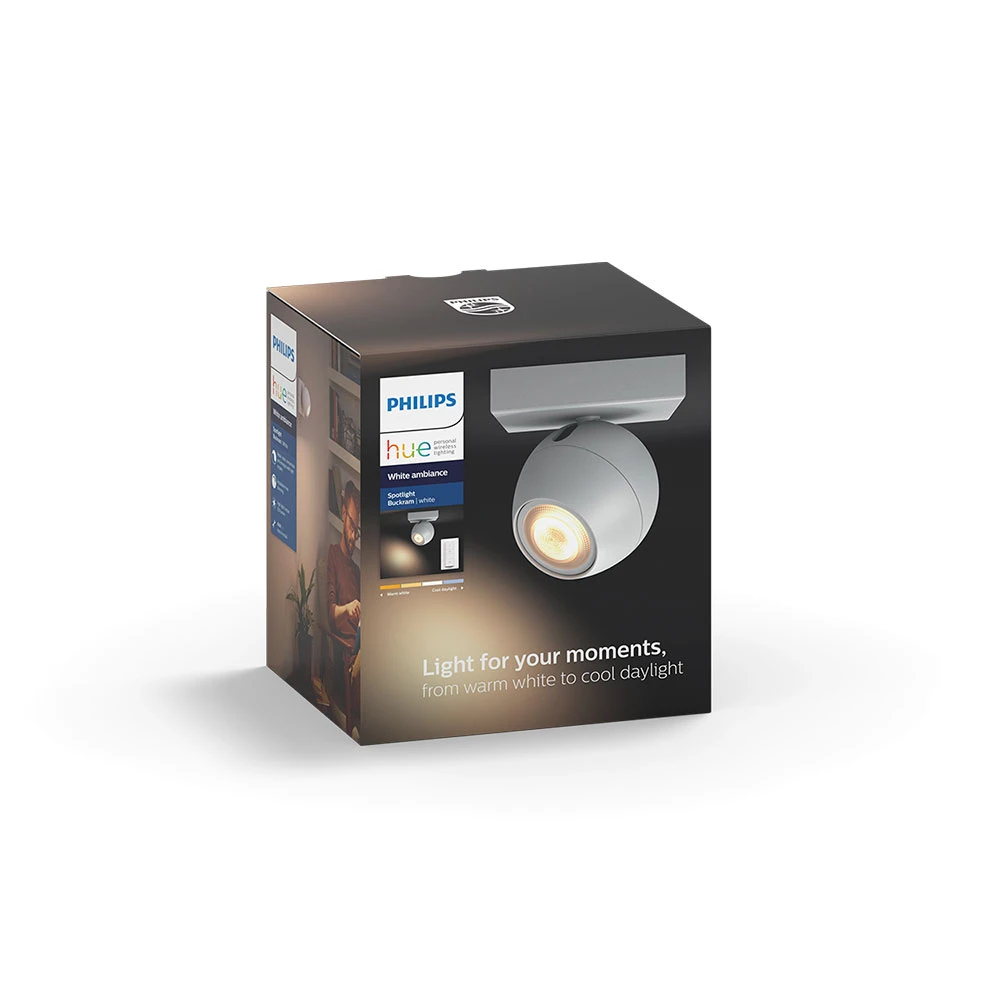 Buckram Plafondlamp Single Spot M/Switch White Amb. White - Philips Hue - Koop Online 5 Buckram Plafondlamp Single Spot M/Switch White Amb. White - Philips Hue - Koop Online - Afbeelding 3