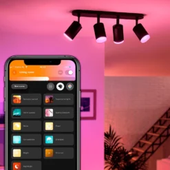 Fugato Spot Black 4 Pcs. Bluetooth White/Color Amb. - Philips Hue - Koop Online 9 Fugato Spot Black 4 Pcs. Bluetooth White/Color Amb. - Philips Hue - Koop Online -Winkel Voor Modeverlichting 8718696171561 fugato spot black 4 stk