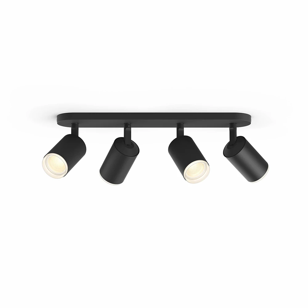 Fugato Spot Black 4 Pcs. Bluetooth White/Color Amb. - Philips Hue - Koop Online 5 Fugato Spot Black 4 Pcs. Bluetooth White/Color Amb. - Philips Hue - Koop Online - Afbeelding 3
