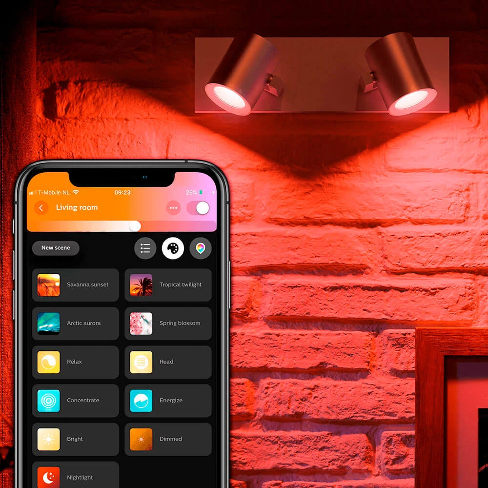 Argenta Spot Alu 2 Pcs. Bluetooth White/Color Amb. - Philips Hue - Koop Online 4 Argenta Spot Alu 2 Pcs. Bluetooth White/Color Amb. - Philips Hue - Koop Online - Afbeelding 2