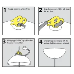 Cablecup Wit - Pandul - Koop Online -Winkel Voor Modeverlichting CableCup ho to tech Lampemesteren.dk