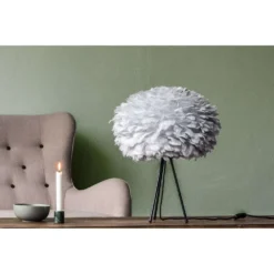 Eos Lampenkap Medium Gray - Umage - Koop Online -Winkel Voor Modeverlichting UMAGE lifestyle Eos medium Tripod table 5 high res