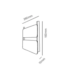 Lampenscherm Small Naambord XS 2 Verdeeld Gebroken/Koper - Light-Point - Koop Online -Winkel Voor Modeverlichting navneplade XS7