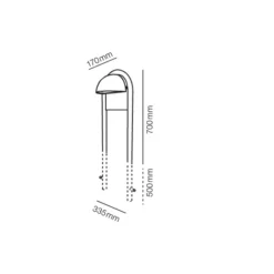 Lampenscherm Een Statief 700Mm Wit - Light-Point - Koop Online -Winkel Voor Modeverlichting streg lille1